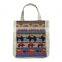 New Women Cotton Linen Shopping Bag Fashion Shoulder Handbag Custom Craft Tote bags