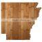 Wholesale map bamboo cutting board/Custmized bambu cut board giftware