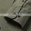 Hot Selling Army-Green Button-Down Collar 100% Cotton Plain Shirt