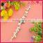 wholesale fashion white elegant flower hair decoration chain with rhinestone for wedding decoration in bulk WHD-033