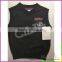 China supplier hot sale boy pure 100% cotton v shape sweater vest with patch