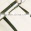 Wholesale Women Apparel Cream-color and Dark-green Striped Cotton and Linen-blend Wid-leg Pants(DQE0386P)