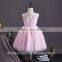 summer floral dress girls pink dressing gown fashion puffy children clothes dress