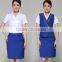 Juqian Fashionable Summer New design Airline Flight Attendant stewardess airline uniform designs