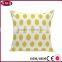 Canvas Cotton Throw Pillows Cover for Couch Set of 4 Lemon Yellow Accent Pattern 18 X 18-inch