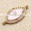 Rhinestone Crystal Oil Drip Evil Eye Beads Pendant Turkish Lucky Eye Pendant