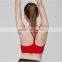 Wholesale Red Crop Top Strappy Back Athletic Fitness Sports Yoga Bras