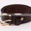 2015 Solid Color Hollow Cowhide Leather Women Belts