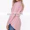 Custom Woman Clothing Tie Striped Shirt Wholesale