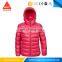 Hot Selling breathable pink ultralight foldable down jacket for winter---7 years  experience
