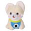 LOW MOQ Cute Plush Husky Dog Keychain With Bandanas Custom LOGO Stuffed Animal Soft Plush Keychain Dog