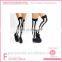 Carnival party vertical black and white stripe stocking