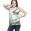 2015 Factory direct price wholesale The Thinking Girl Print White T-shirt