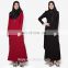 2017 Hot sale fashion ladies red baju kurung moden islamic clothing