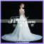 1A067 CX 2015 Lace Open Back Palace Wedding Dress Real Picture Show Bridal Muslim Wedding Dress Long Tail