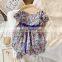 Girls Dress Summer 2020 Ruffles Flowers Short Sleeves Kids Clothes Dress