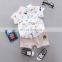 Baby Boy Clothing for Summer Infant Children Summer Soft Shirt + Shorts Child Costume 1 2 3 4 Years Kids Clothes Animal print