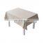 Check pattern elegant wedding decoration wavy edge water-proof tablecloth