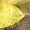 3Pcs Newborn Yellow Clothes Set Kid Baby Girl Outfit Off Shoulder Top+Tutu Tulle Skirt Set Summer Baby Clothing