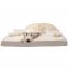 Luxury Orthopedic Dog Bed Large Rectangular Step-On Foam Mattress Ped Bed with Removable Cover