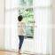 Ready Made European Simple Style White Color Soft Feeling Voile Sheer Curtain For The Living Room