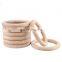 Home Use Portable Birch Gymnastic Wooden Gym Ring with Strap