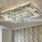 Rectangle Shape Crystal Ceiling Lamp Lustres Crystal Light Clear Ceiling Lighting Guaranteed