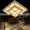 Personality led lamp crystal ceiling lamp square stainless steel wire cutting led crystal lamp creative lighting