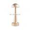 Aluminium dimmable led lights led recharge round head modern table lamp