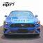 small auto tuning car body for ford mustang 2018 with carbon fiber front rear lip diffuser side skirts