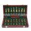 Manufacturer Wholesale High 6.7Cm Silver Copper Metal Chess Board Set Children Educational Chess Game