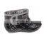 Fashion design woman low heel PVC ankle rain boots with buttons