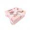 Custom Exquisite Square Gift Box with Transparent Window Ribbon Tie Boxes for Gift Pack for Wedding