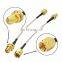 RF coaxial cable nut washer gold plated straight female SMA bulkhead to SMA male with 1.37 1.32 1.13 178