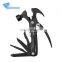 SHERIFKANE Black Outdoor Combination Multi-purpose Camping Survival kit multi-purpose Claw Hammer