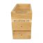 Bamboo Drawer Organizer Storage Box Bin Set Multi-Use Drawer Organizer for Kitchen Bathroom Office Desk Makeup Jewelry