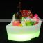 Portable Party Use Led Rechargeable Cooler Glowing Plastic Party Night club decoration luminous plastic LED ice bucket