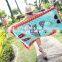New Dust Proof Superfine Fiber Printed Rectangle Red Organic Soft Turkish Blanket Fruit Flamingo Flower Sand less Beach Towel