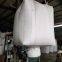 Big bag white color for 1000kg jumbo bag with overlock sewing 4 loops top and bottom spout