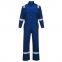 Wholesale of spot flame-retardant jumpsuit workshop workers reflective striped labor protection clothing jumpsuit work clothes