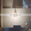 2024 New Design Natural Marble Supermarket Cafe Hotel Villa Light Luxury Led Alabaster Chandelier Pendant Light