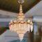 luxury entrance lighting golden arabic crystal chandelier large mosque lamp