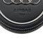 For Audi A4 B9 Audi logo Leather Steering Wheel Airbag Cover Trim Cover White Stitching Red/Black Stitching