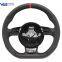 For Audi A3 A4 A5 A6 A7 Q3 Q5 Q7 Alcantara Leather MultiFunction S/ RS Logo Steering Wheel Base Assembly