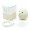 Dropshipping Eggshell chicken emotion Silicone night light LED Charging intelligent induction Children's bedside lamp