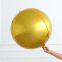 New Balloon 4d Sphere Foil Balloon 32 Inch Pure Color Aluminum Round Circle Ballon 4d Foil Balloon for Party Wedding Decoration
