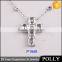 2015 Hight Quality 18k White Gold With 3 Layer Engagement Necklace
