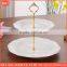 white porcelain fashion 3 tier cake plate, wedding cake stand,ceramic cake stand