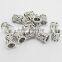 JS1129 Wholesale hollow tibetan silver tube beads,jewelry making supply