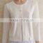Sweet o-neck pure knitting cardigan pineapple lace stictching women sweater coat